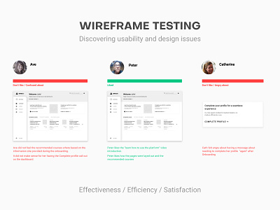 Wireframe Testing