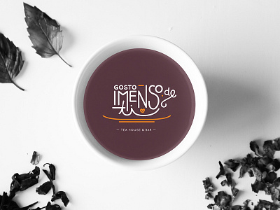 Gosto Imenso de ti | Tea house & bar design flat icon iconographic identity logo minimal portugal shape tea tea house