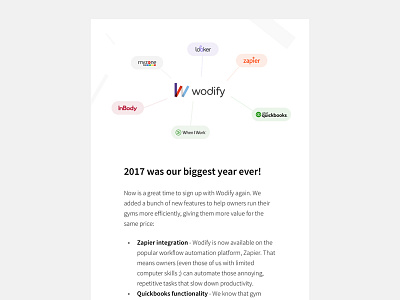 Lost Customers Email Campaign branding campaign email year in review