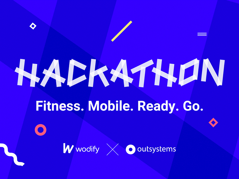 Hackathon design fitness hackathon landing layout mobile outsystems site tech technology ui ux website