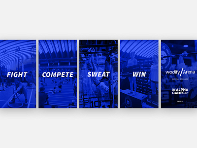 Wodify Arena InstaStories design fitness graphic instastory layout sketch social media ui visual wodify