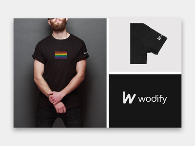Wodify Pride T-shirt 2018 design graphic identity minimal portugal pride pride month tshirt visual wodify