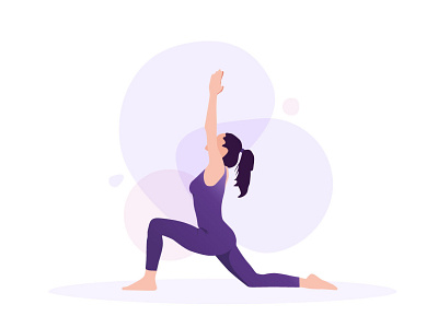 Yoga | Illustration II balance design fitness flat graphic illustraion min ui vector visual yoga yoga pose yoga studio