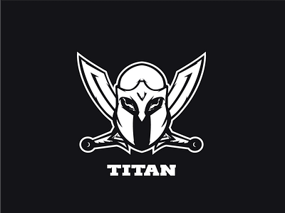 Titan emblem greek icon logo mascot spartan team logo warrior