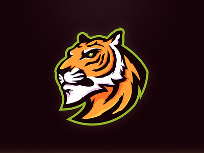 Tiger emblem branding character emblem game gaming illustration logo mascot riger team logo tiger vector yiger тигр