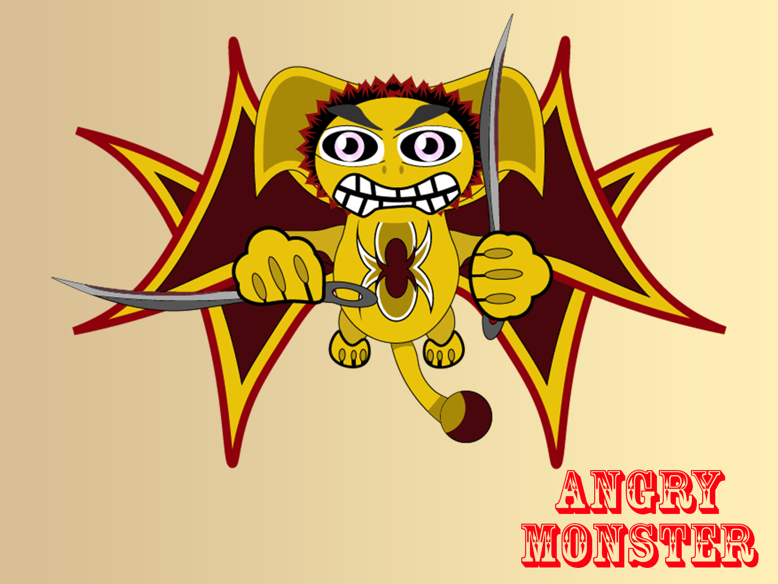 Angry Monster by Rio Yulianto on Dribbble
