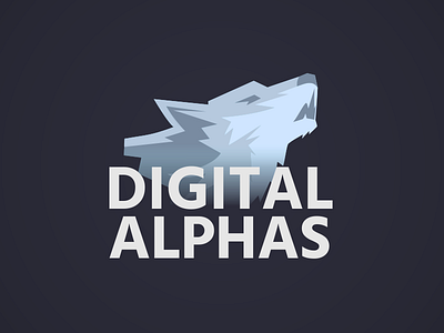 Digital Alphas logo alpha artwork branding graphic design logo vector website