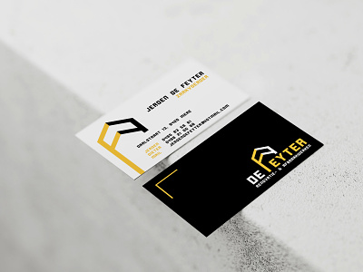 De Feyter — Business Card branding business card design graphic design logo print design