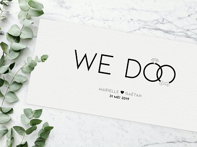 Marielle & Gaëtan — Wedding invitation