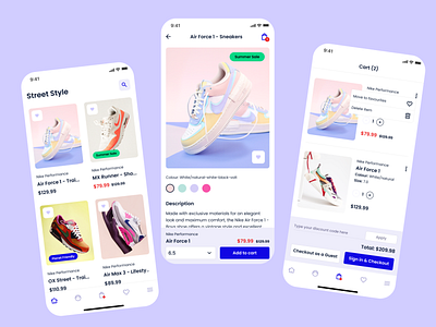 Ecommerce app - Mobile app app app design application commerce design e commerce e commerce ecommerce interface ios mobile app product design shoes ui uiux ux