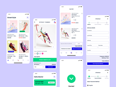 Store Shoes - Mobile app app app design design e commerce e commerce ecommerce interface ios mobile product shop shop app shopping app store ui