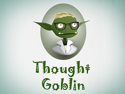 Thought Goblin brand goblin green logo project thought