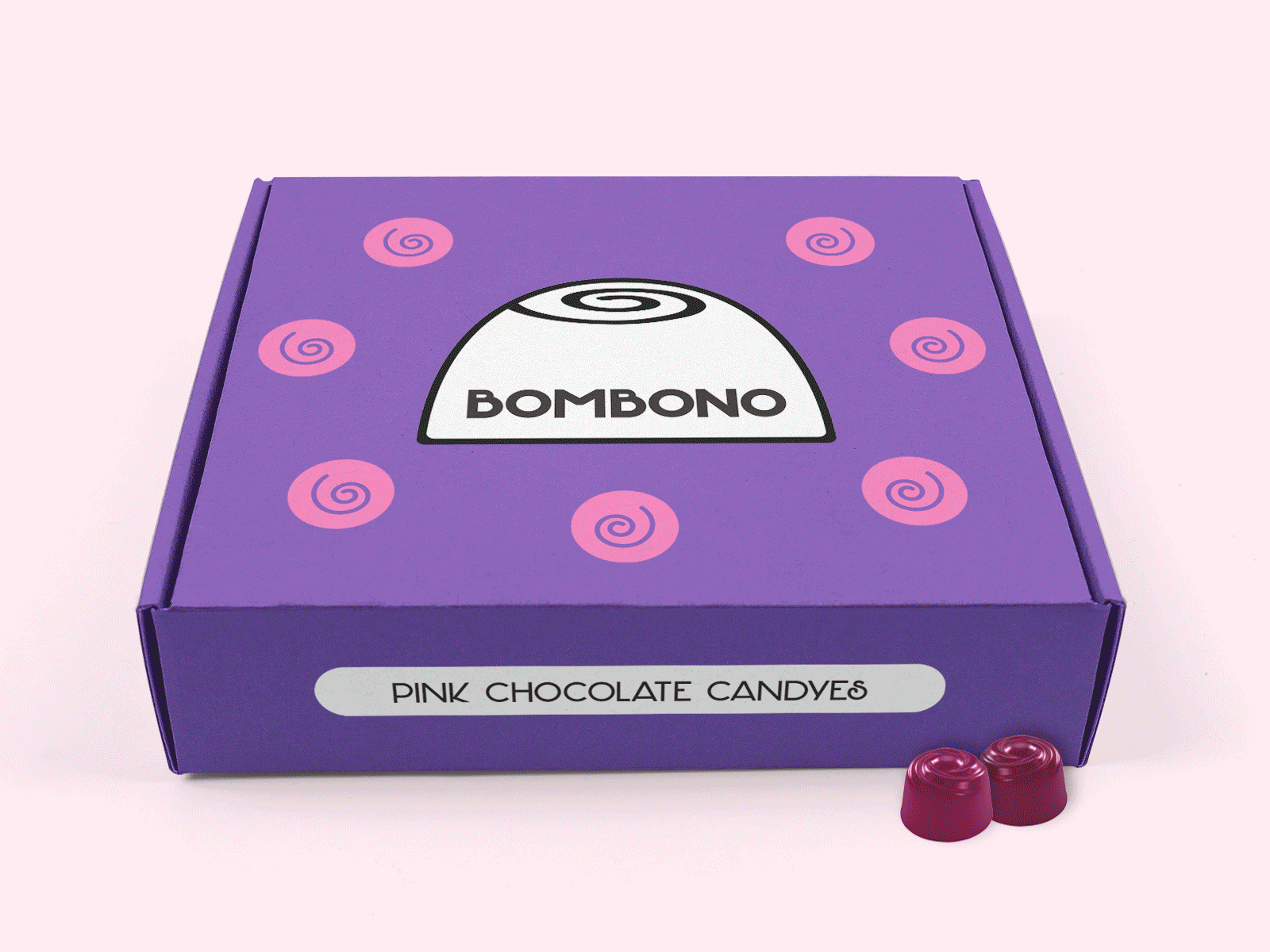 BOMBONO – Delivery Box Design bakery box branding cake candies cookie croisants design devivery lolipop package sweets