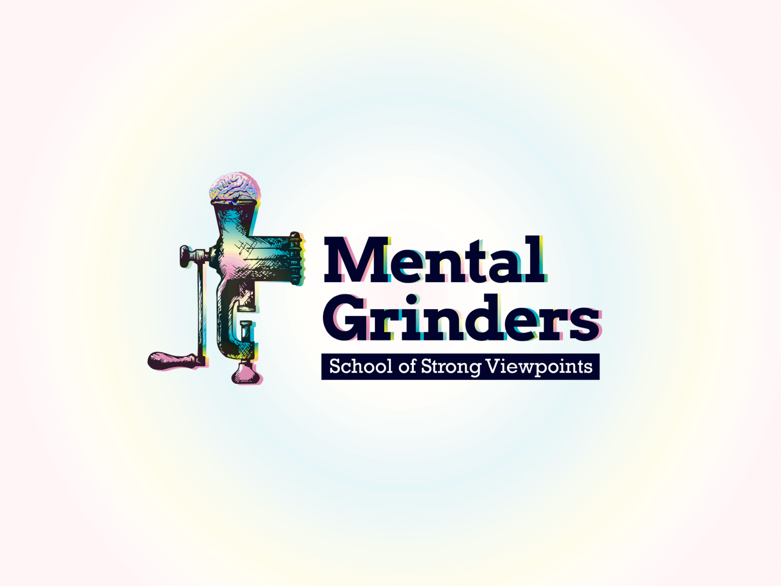 Mental Grinders – Branding & Identity branding courses graphic design logo mental motion graphics neuro linguistic philosophy psychology rhetoric speech training viewpoint