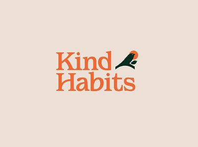 Kind Habits Logo animal bird brand design branding identity identity design illustration logo logo design
