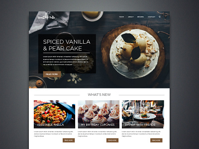 Food Blog Landing Page