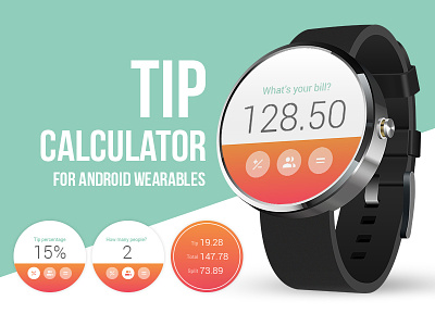 Wearable Tip Calculator android calculator daily ui tip wearables