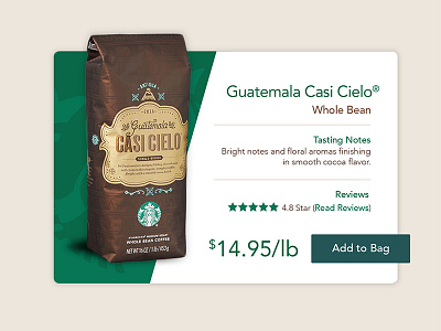 Take on Starbucks Product Page