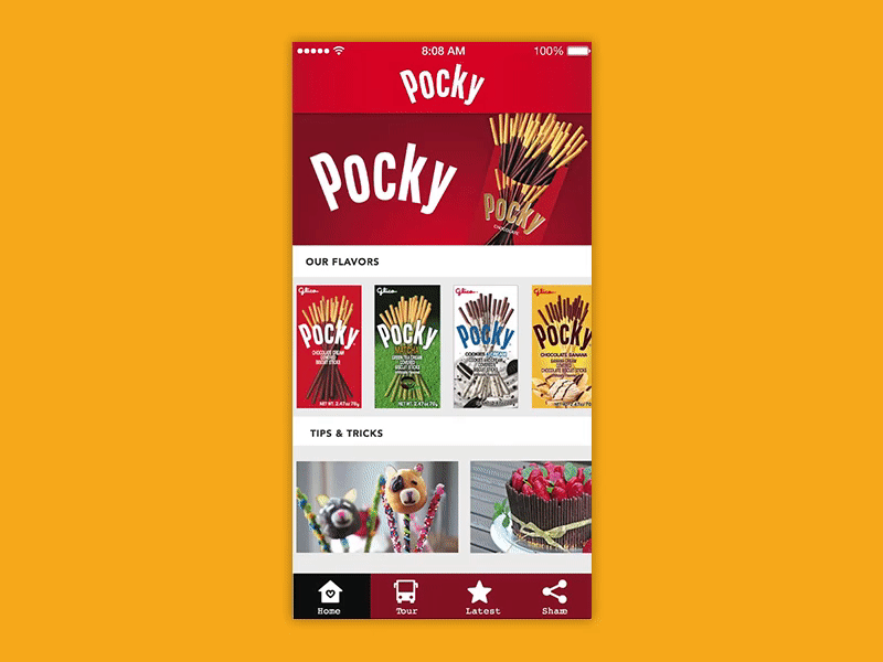 Pocky iOS App - Concept