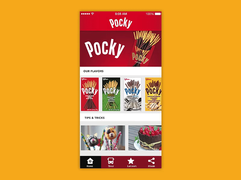 Pocky iOS App - Concept ios pocky principle