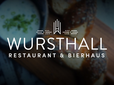 Wursthall Logo 2.0 bay area beer bierhaus branding german logo restaurant symbol typography wurst