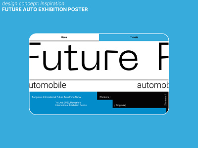 Future automobile Exhibition Website design graphic design inspiration typography ui ux webdesign