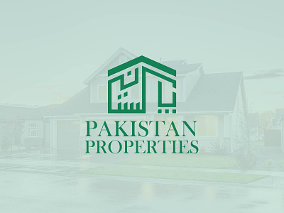 Pakistan Properties Logo adobe illustrator arabic logo branding corporate identity design graphic design home logo illustration letter mark logo logo logo design logo for sale pakistan logo properties property logo shan ui urdu logo