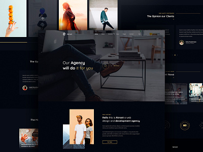 Creative Agency Project agency concept desig design homepage portfolio site design web design website