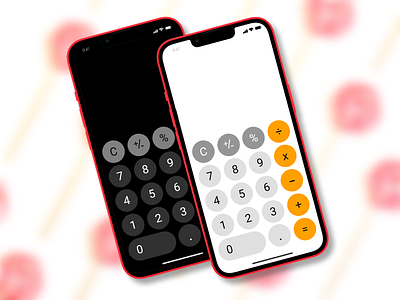 Daily UI 004 - Calculator adobexd app design dailyui dailyui004 design ios concept minimal ui
