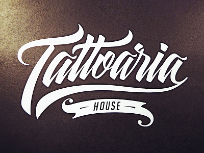 Tattooaria logo brand design lettering logo tattoo typo typography