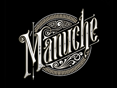 Manuche Music Band brand design lettering logo typo typography