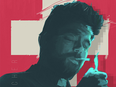 Preacher - Series fun made poster complementer design film glitch illustration movie paint preacher series