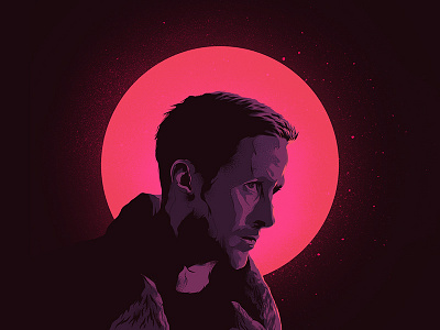 Blade Runner 2049 ai cinema face film illustration movie print vector