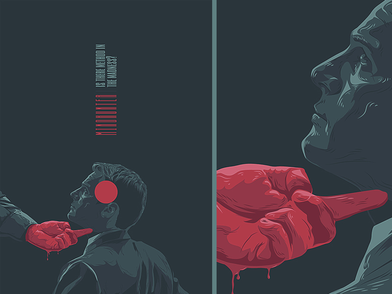 Mindhunter illustration movies poster series vector