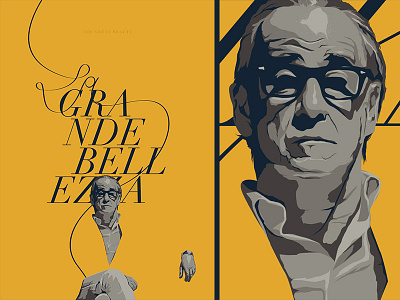 The Great Beauty / La grande bellezza ai character cinema face film illustration movie typography