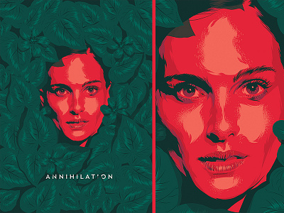Annihilation ai annihilation cinema face film illusztration movie poster vector