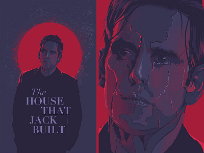 The House That Jack Bulit design face film glitch illustration movie poster
