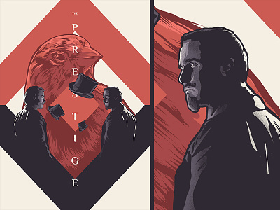 The Prestige design film illustration movie poster typography