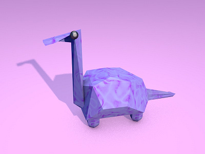 Dino 3d c4d dinosaur geometric lighting pink purple shapes