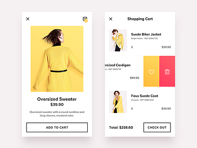 E-Commerce campaign categories clothing e commerce ecommerce man product shop style ui ux yellow