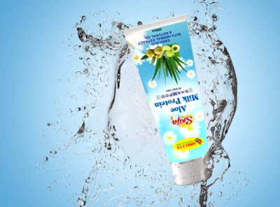 shampoo mockup branding design illustration logo vector