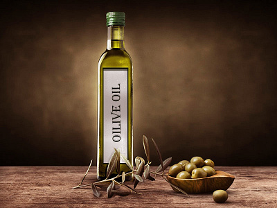 olive oli branding design illustration logo vector