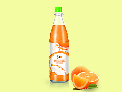 orange bottle mockup by POMPI DHAR on Dribbble