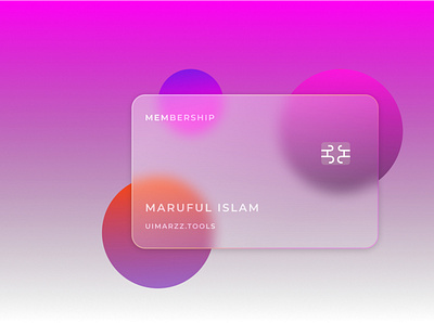 Glass Card Effect graphic design ui