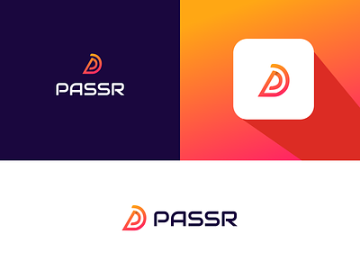 Passr logo concepts appicon branding clean designforlife designs freelance minimal mobility p s shapes startup