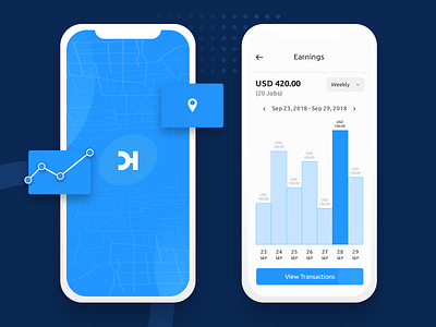 App Splash and Analytics by Ehtisham on Dribbble