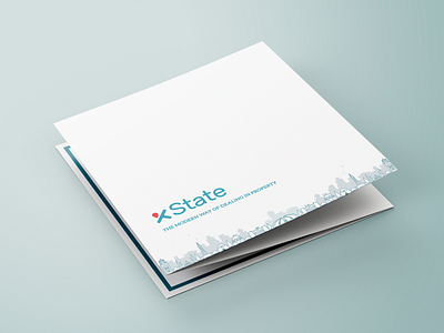 Minimalistic Cover for Xstate - Real Estate Company Leaflet branding brochure digital dribbble editorial flyer bundle free brochure free psd cover graphic design indesign islamabad leaflet magazine cover magazine design pakistan print print and pattern real estate three side white