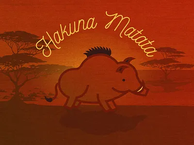 Pumbaa animal art artwork child book child children children book illustration disney disney world hakuna matata icon illustration kids kids book lion king movie safari vector wild wild animal wild boar