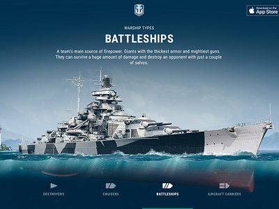 World of Warships Blitz website by George Koultouridis for Wargaming on ...
