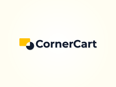 Corner Cart Logo minimal negativespace